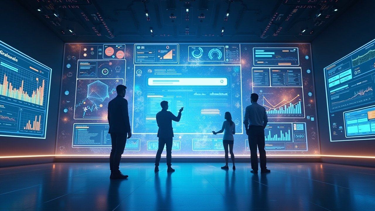 Illustration depicting Google AI Overviews and organic search results in 2025, highlighting SEO strategies to boost website visibility and address 54 percent content overlap for improved search engine rankings.